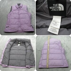 The North Face Down Vest Women Small Purple 700 Fill Lightweight‎ Pack VTG READ